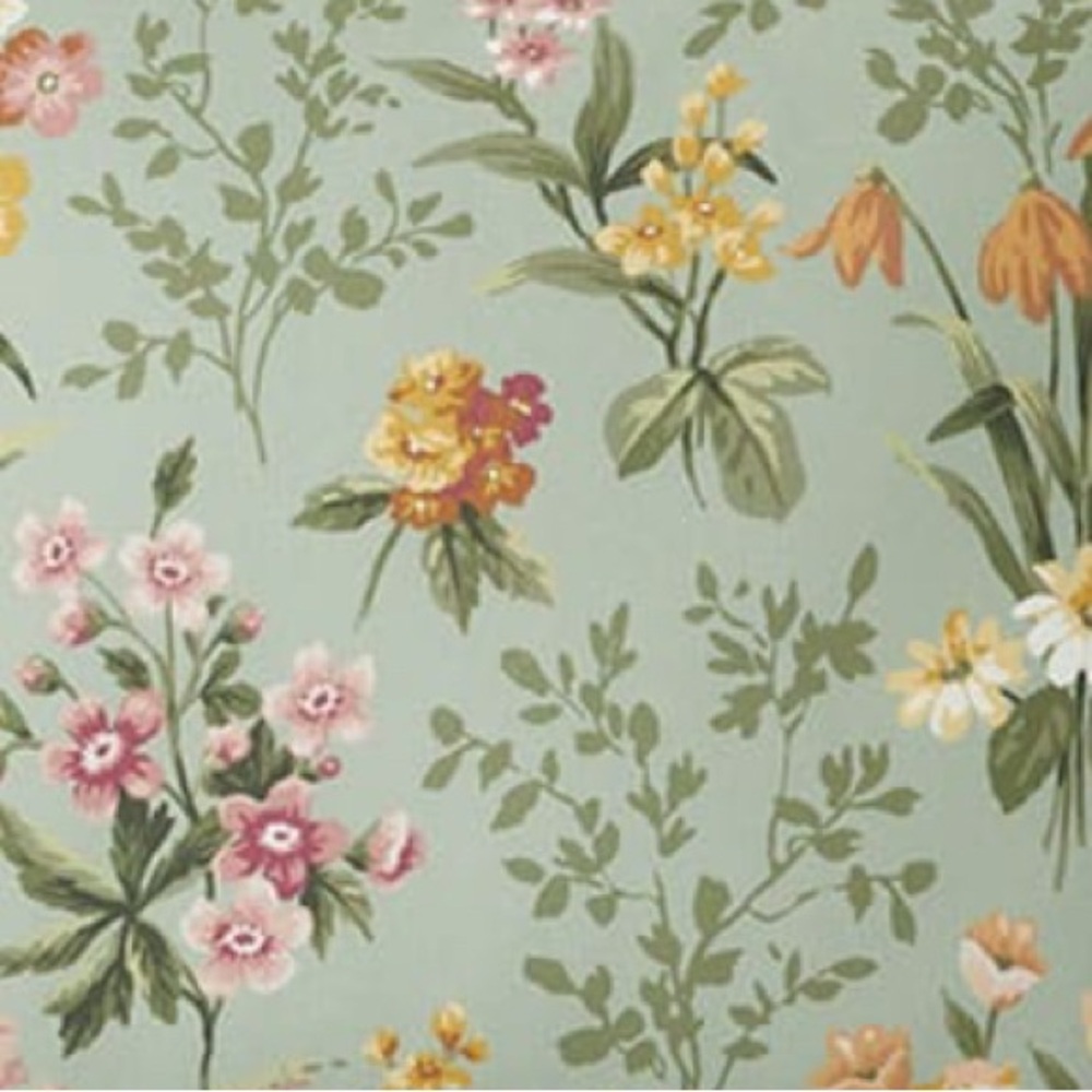 The Company Store Floral Pillow - Green, Pink, Orange